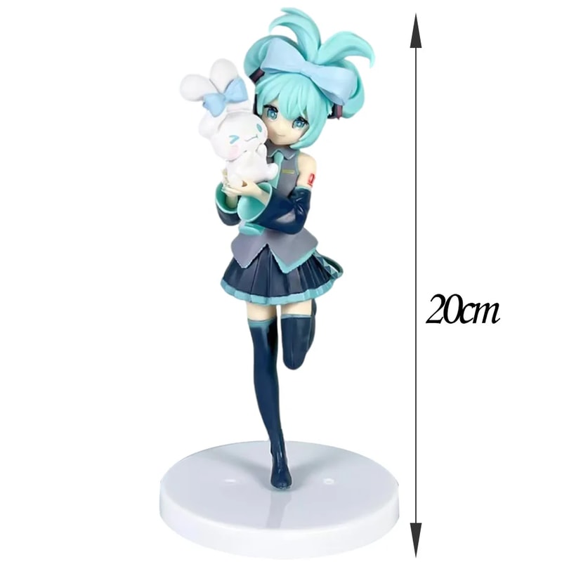 Hatsune Miku X Cinnamoroll Fairy Figure Car Ornament Collectible Toy 2