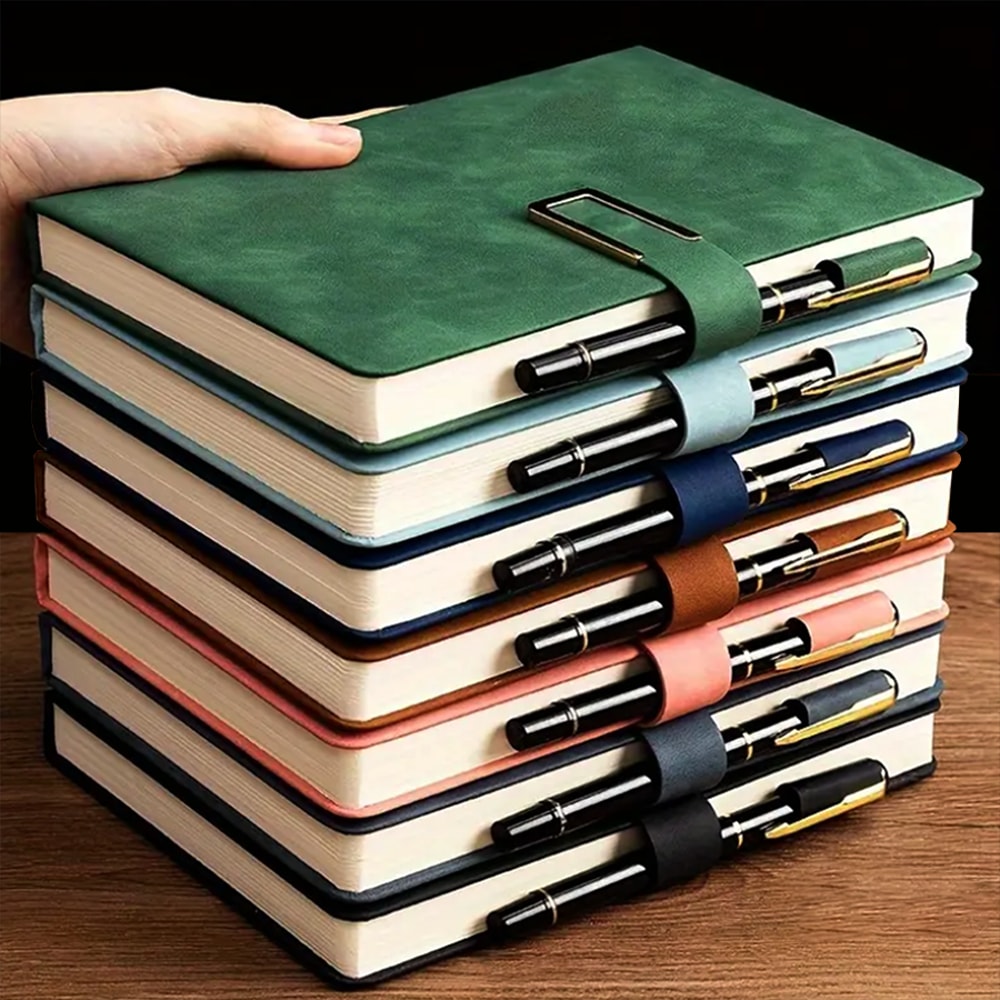 Vintage Leather Notebook Personalized Journal for Business & College
