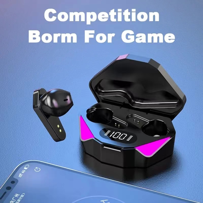 Wireless Bluetooth Earbuds with LED Display & Noise Cancelling Mic
