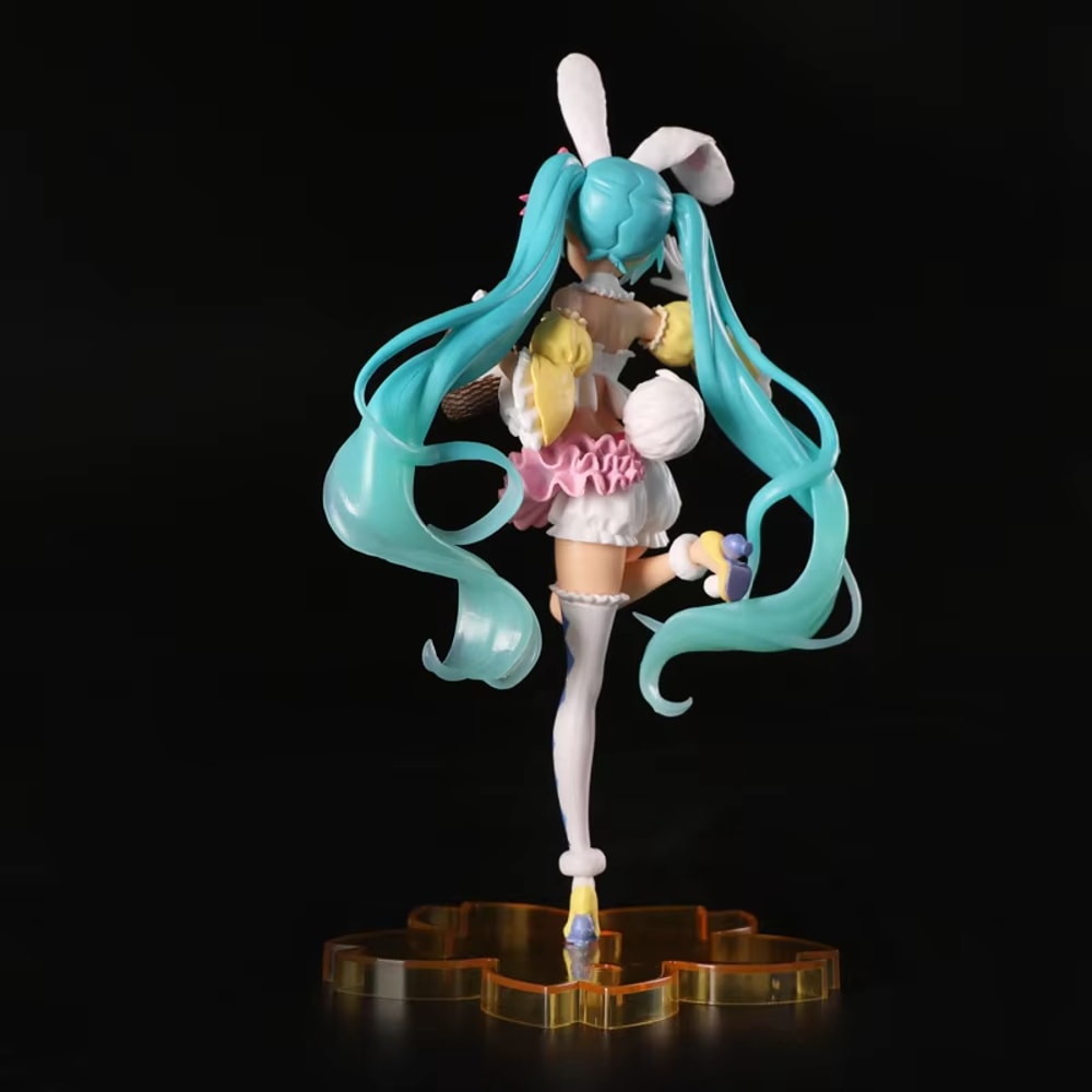 Hatsune Miku Kawaii Anime Figure PVC Model Doll Bunny Ears Collectible 1