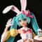 Hatsune Miku Kawaii Anime Figure PVC Model Doll Bunny Ears Collectible 2