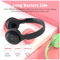 Wireless Bluetooth Gaming Headset with Mic Comfortable Stereo Headphones for Mobile & Tablet