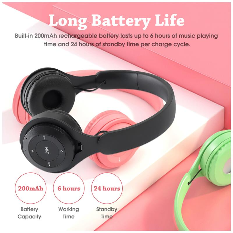 Wireless Bluetooth Gaming Headset with Mic Comfortable Stereo Headphones for Mobile & Tablet