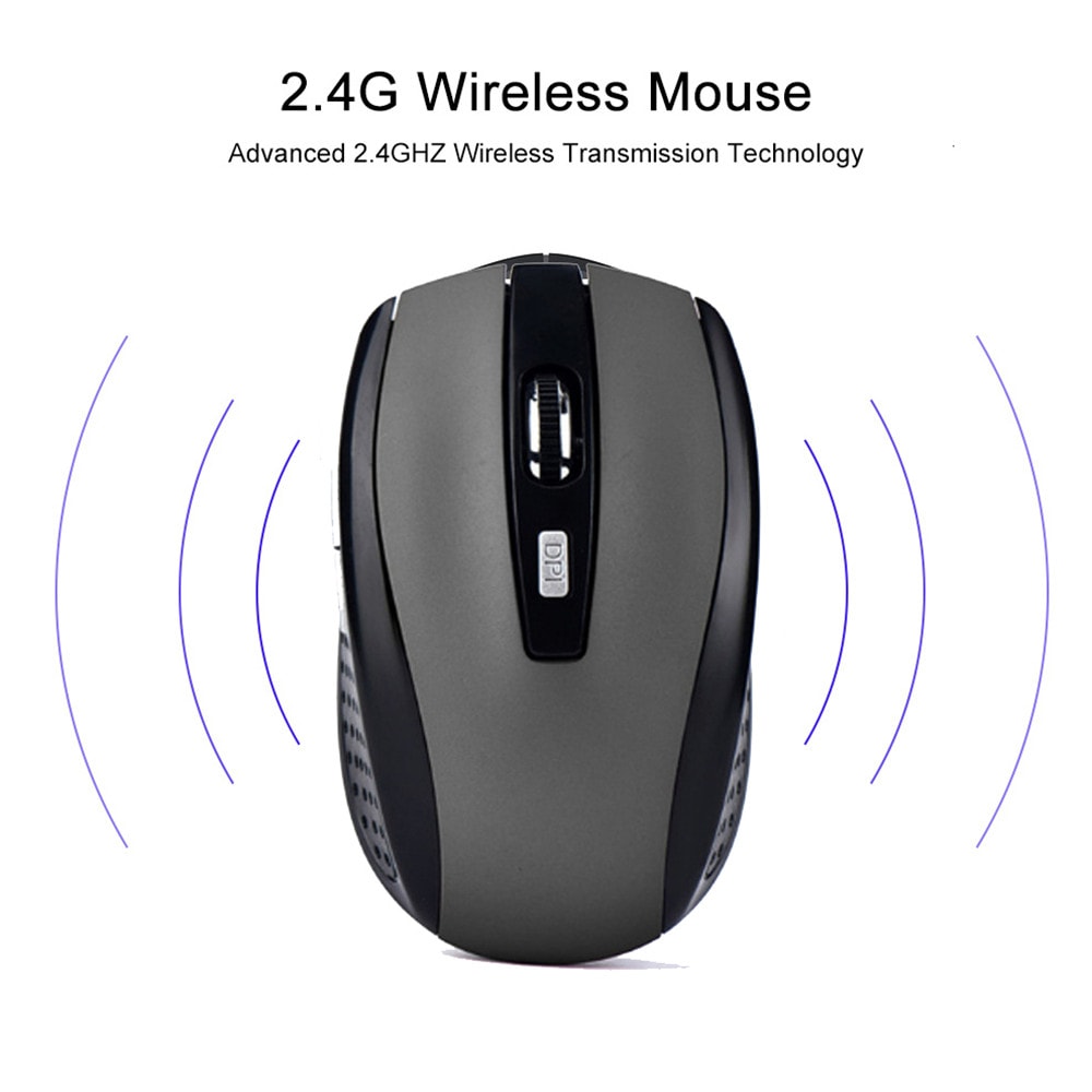 Wireless Gaming Mouse Mini Noiseless Optical Mouse For PC Mac 3