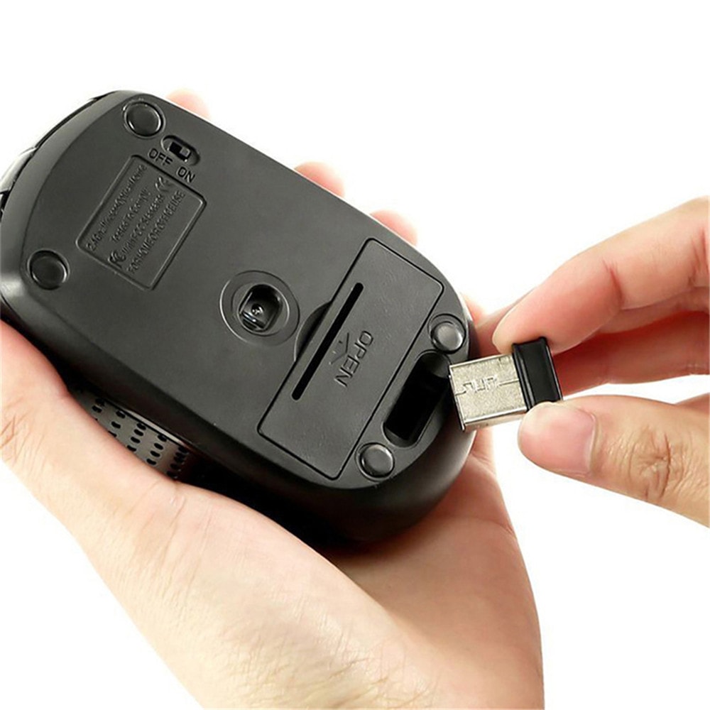 Wireless Gaming Mouse Mini Noiseless Optical Mouse For PC Mac 4