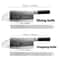 Premium Laser Damascus Kitchen Knife Set With Sharpener Chef Utility Slicing Tools 1