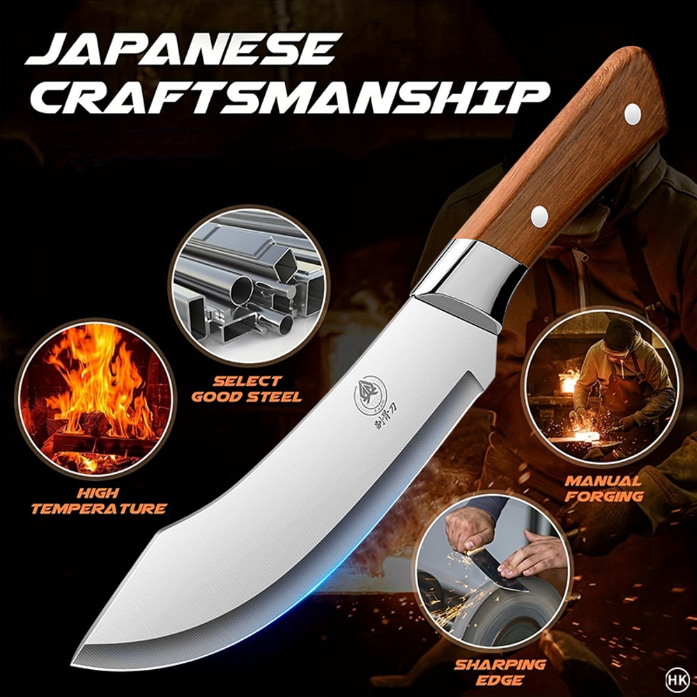 Professional Stainless Steel Precision Butcher Knife For Meat Cutting Trimming 0