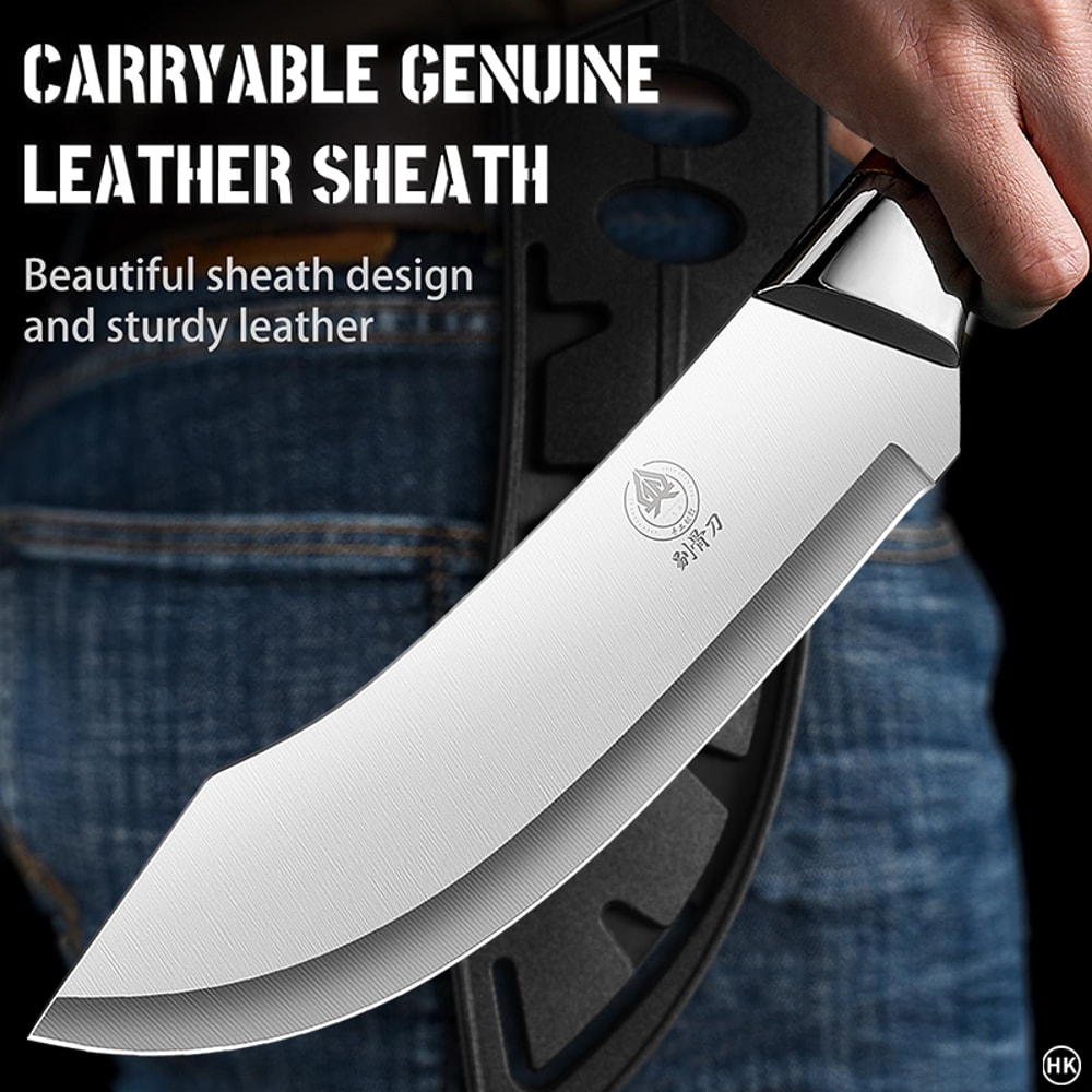 Professional Stainless Steel Precision Butcher Knife For Meat Cutting Trimming 2