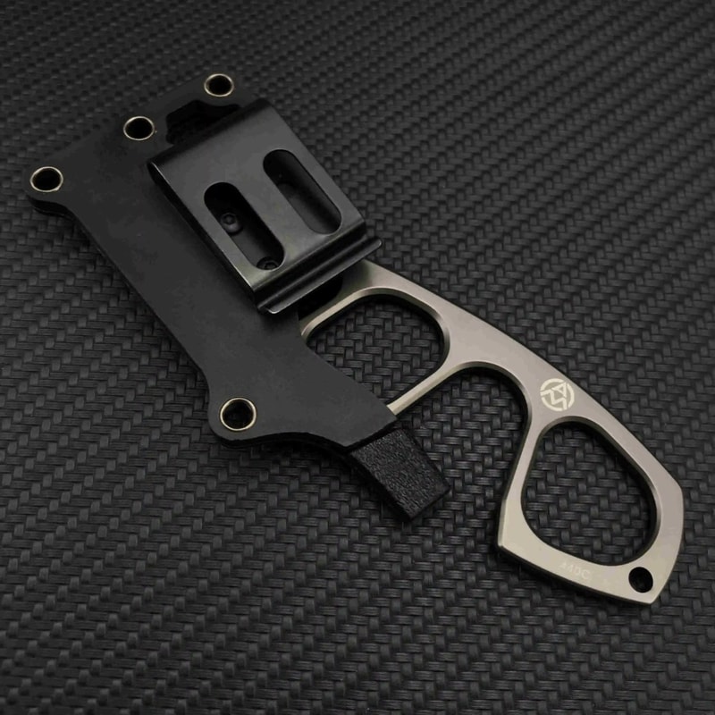 Pocket EDC Necklace Mini Fixed Blade Knife Steel Everyday Carry
