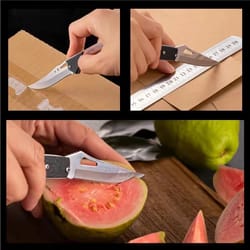 premium compact folding knife durable stainless steel survival tool