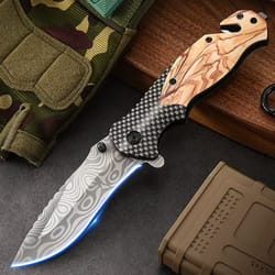 all purpose compact stainless steel pocket knife portable outdoor & fruit knife