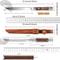 Premium High Hardness Stainless Steel Kitchen Knife With Leather Sheath Professional Fruit Meat Cu 5