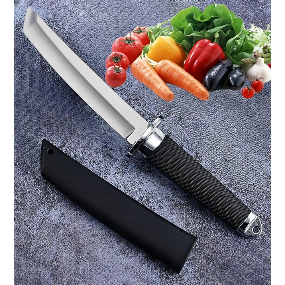 Premium Japanese Survival Knife Outdoor Camping Straight Blade