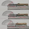 Premium Damascus Mini Tactical Folding Knife Compact Outdoor Knife for Self Defense & Fishing Utility