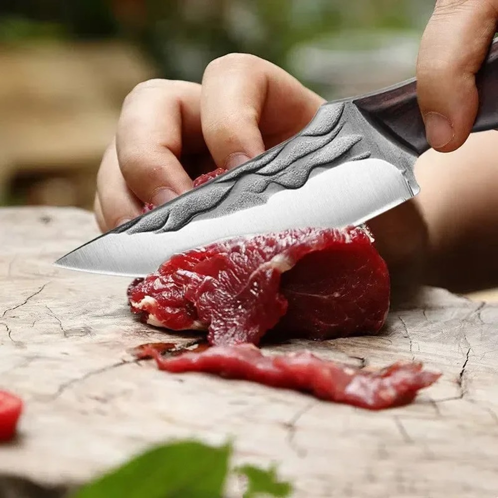 Premium Sharp Boning Knife Stainless Steel Multi Purpose Kitchen & Camping Knife