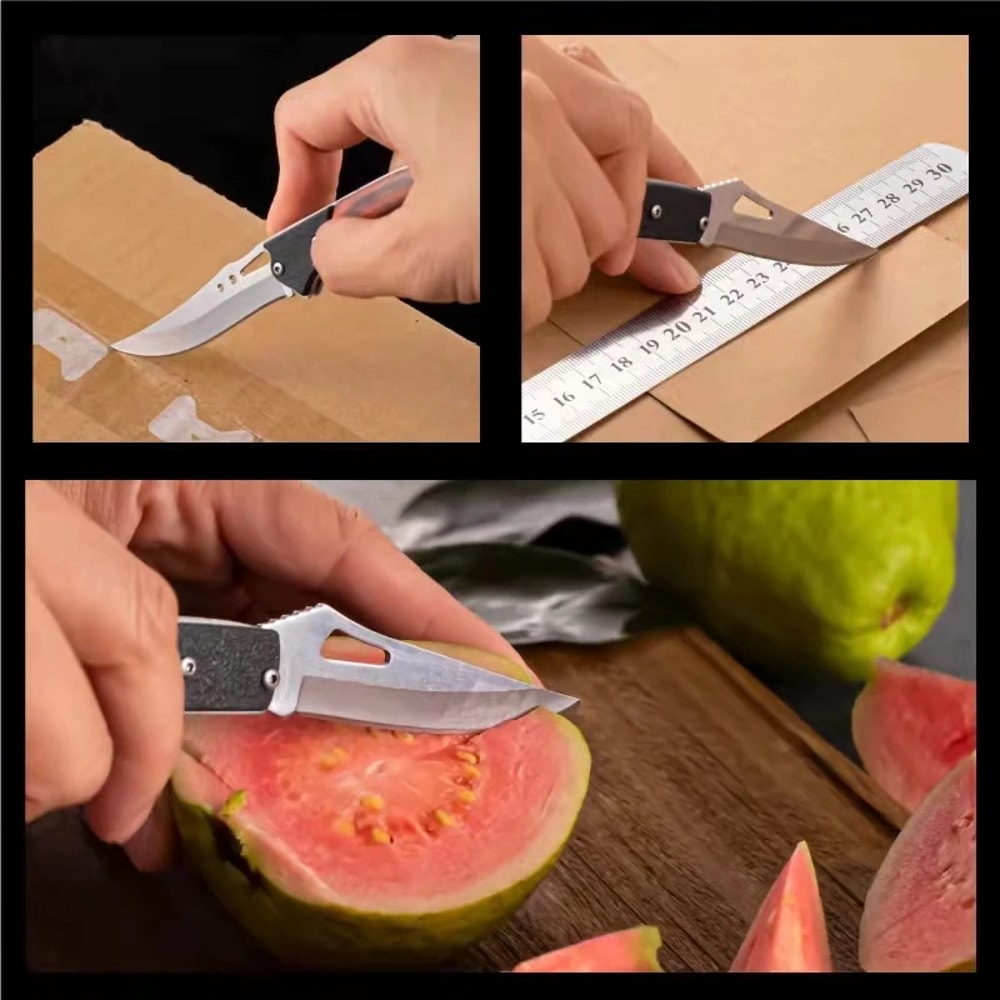 Compact Folding Knife Durable Stainless Steel Survival Tool 1