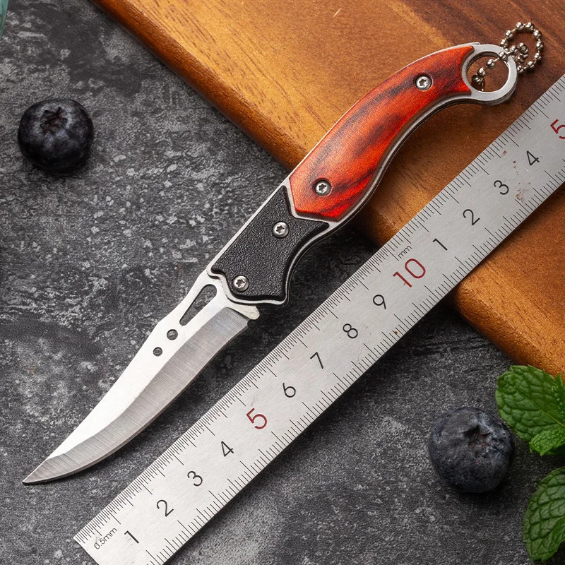 Compact Folding Knife Durable Stainless Steel Survival Tool 0
