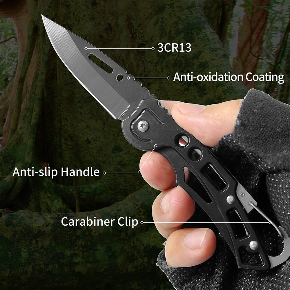 All In One Portable Folding Survival Knife For Camping Hunting Outdoor Adventures 2