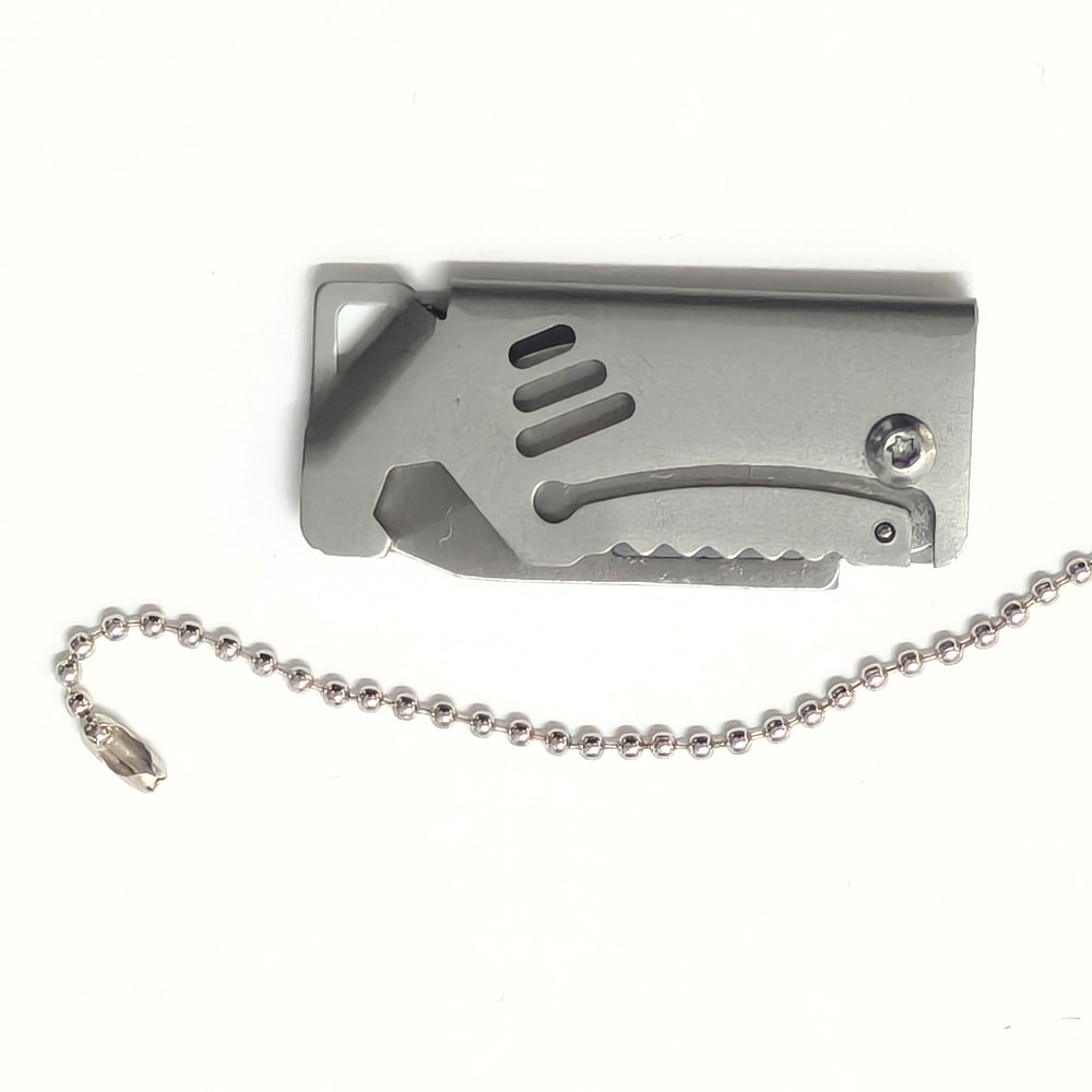 Mini Outdoor Folding Knife With Steel Portable Camping Survival Tool 2