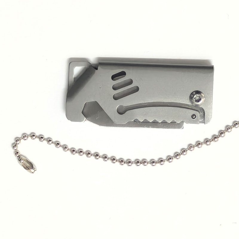 Mini Outdoor Folding Knife With Steel Portable Camping Survival Tool 2