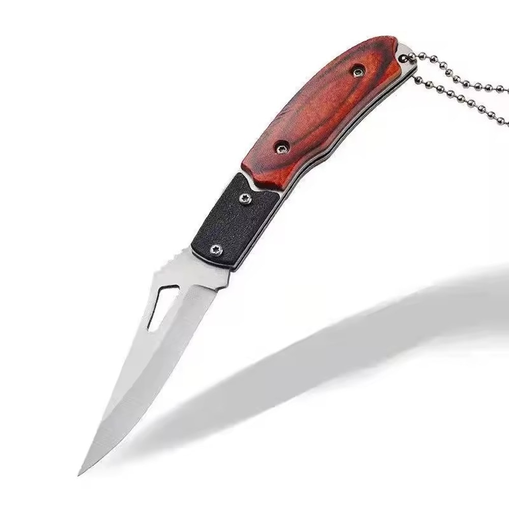Mini Keychain Folding Knife Compact Outdoor Survival Pocket Blade