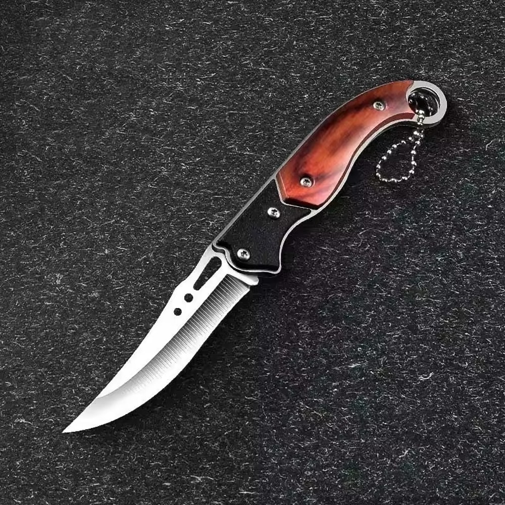 Mini Keychain Folding Knife Compact Outdoor Survival Pocket Blade