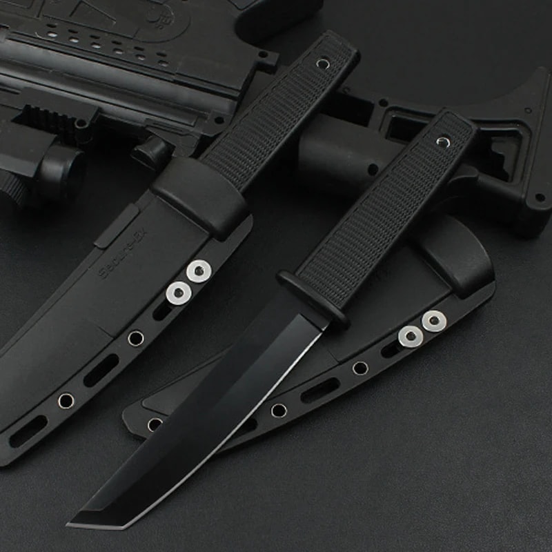 TantoEdge Portable Fixed Blade Knife Outdoor Camping Knife & Survival Knife with ABS Handle