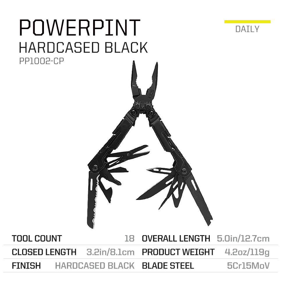 PowerPint Tactical Multi Tool With Folding Pliers Ultimate Gear 1