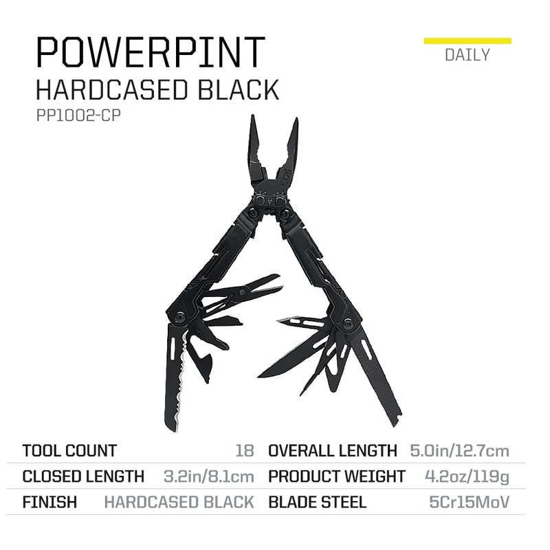 PowerPint Tactical Multi Tool With Folding Pliers Ultimate Gear 1