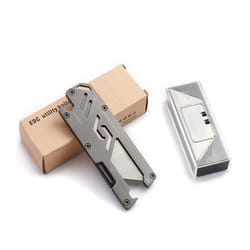 premium stainless steel folding knife multi function utility tool for camping & hiking