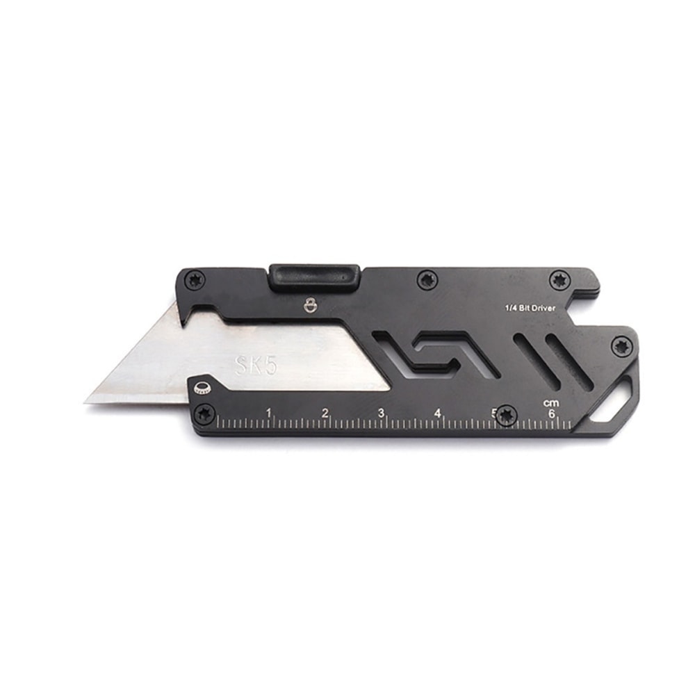 Premium Stainless Steel Folding Knife Multi Function Utility Tool For Camping Hiking 6