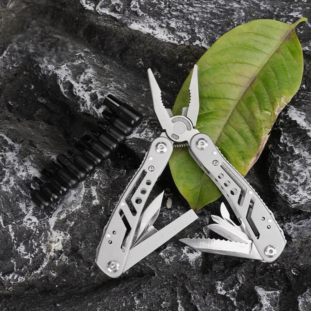 Premium Stainless Steel Multitool Pliers Knife Portable Camping Survival Tool For Men Dad Gifts 2