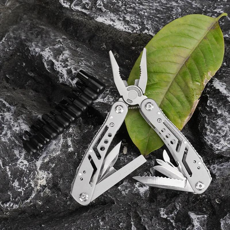 Premium Stainless Steel Multitool Pliers Knife Portable Camping Survival Tool For Men Dad Gifts 2