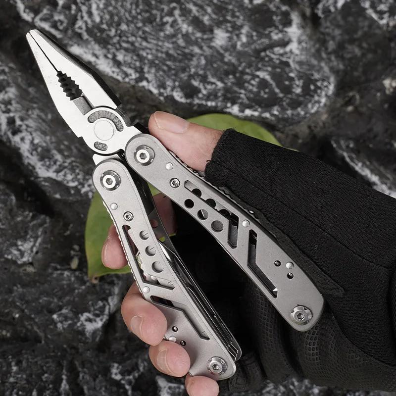 Premium Stainless Steel Multitool Pliers Knife Portable Camping Survival Tool For Men Dad Gifts 3