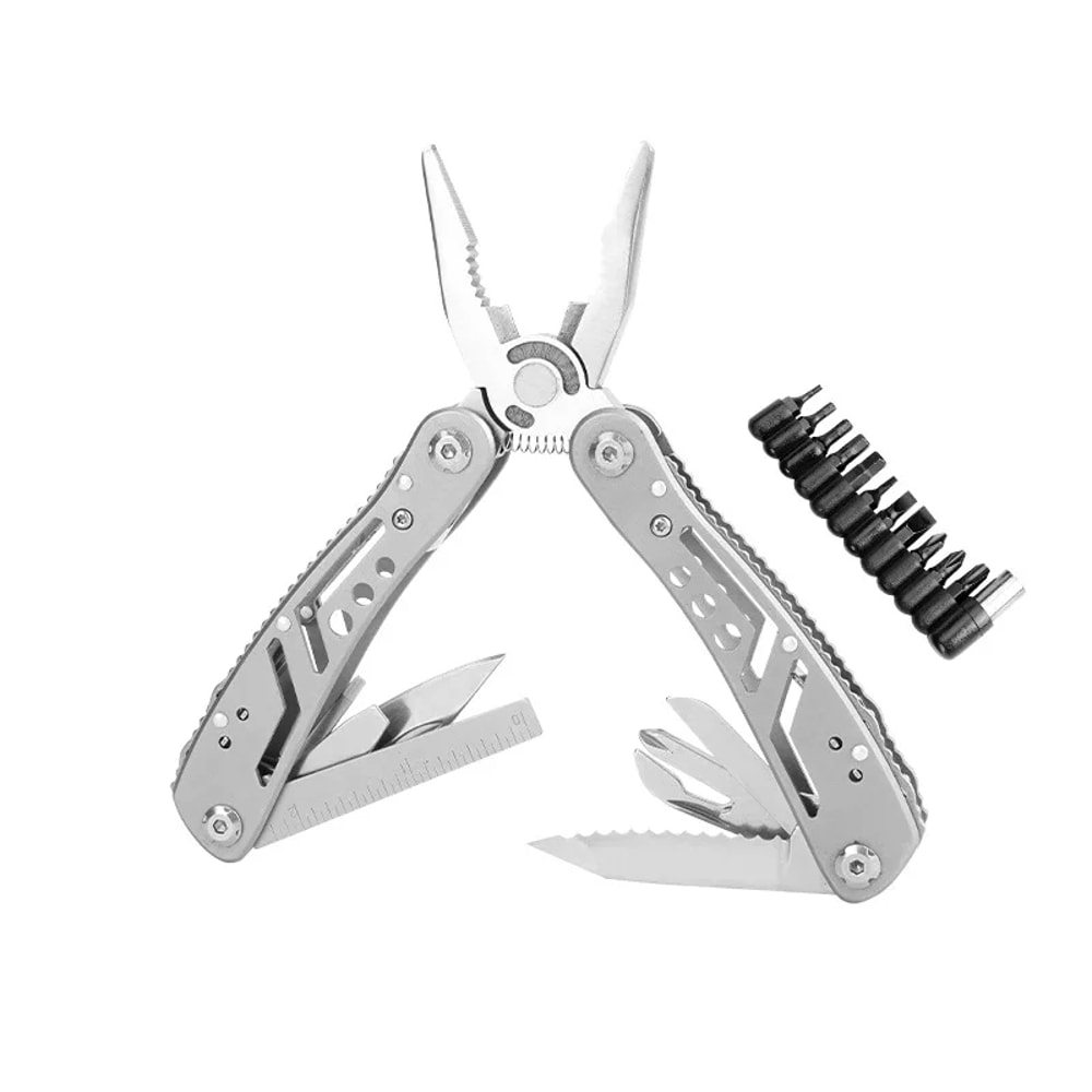 Premium Stainless Steel Multitool Pliers Knife Portable Camping Survival Tool For Men Dad Gifts 0
