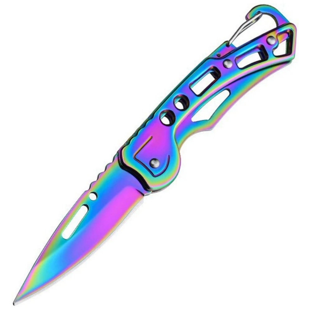 Colorful Folding Pocket Knife Durable Stainless Steel Outdoor Survival Knife