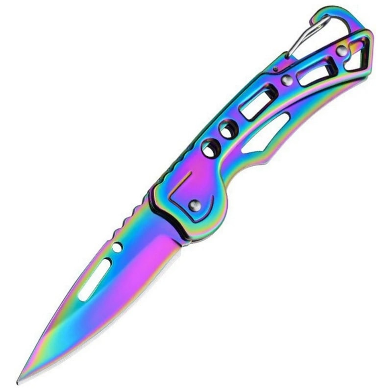 Colorful Folding Pocket Knife Durable Stainless Steel Outdoor Survival Knife