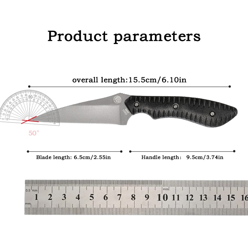 Tactical Outdoor Hunting Knife Multifunctional Camping Self Defense Blade 4