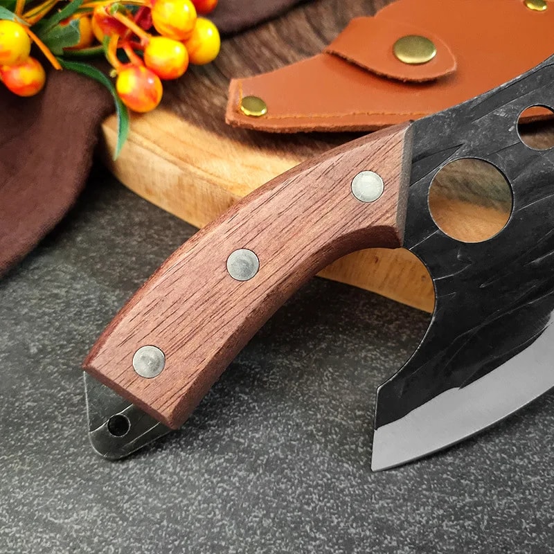 Professional Hand Forged Bone Picking Meat Cutting Knife Outdoor Butcher Tool 3