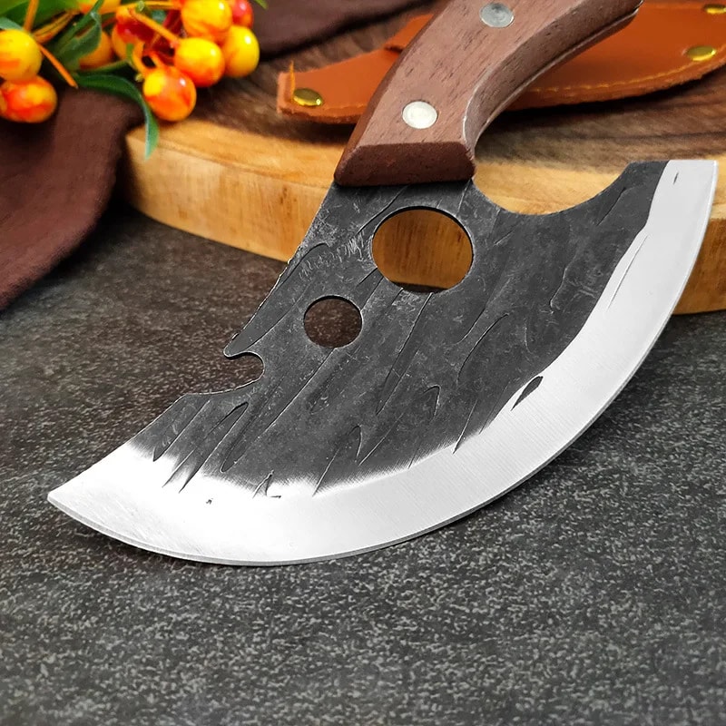 Professional Hand Forged Bone Picking Meat Cutting Knife Outdoor Butcher Tool 4