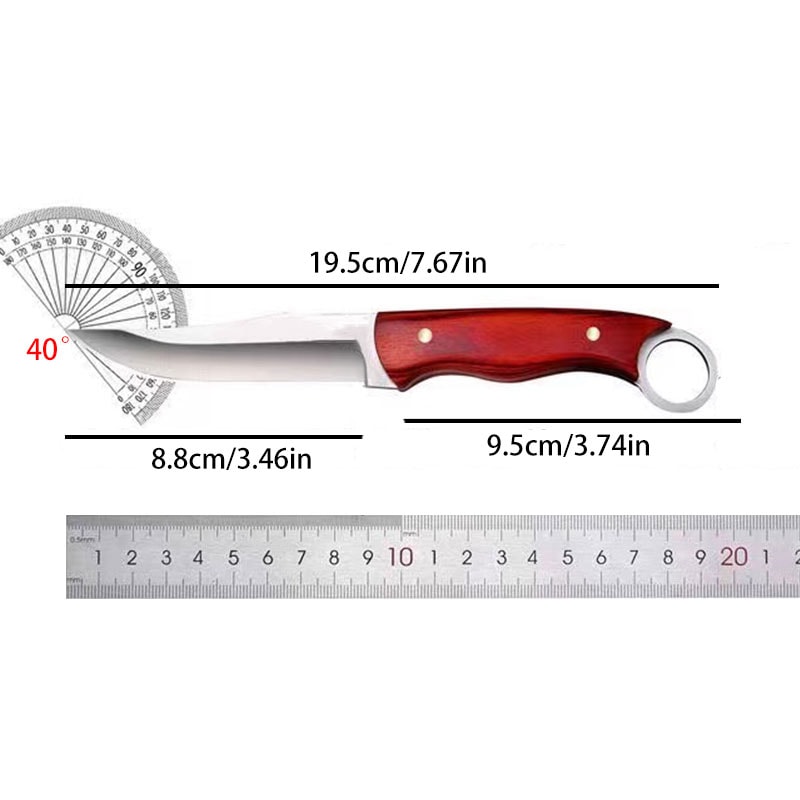 Premium Stainless Steel Fruit Knife Durable Kitchen & Camping Tool