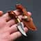 Premium Wooden Handle Camping Knife Sharp Small Utility Knife for Outdoor & Gifts