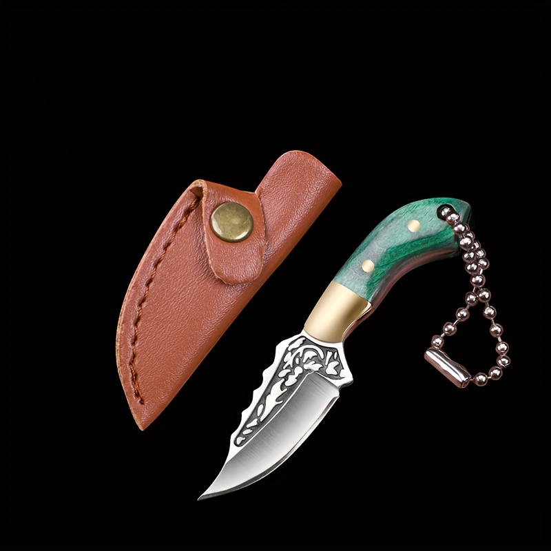 Premium Wooden Handle Camping Knife Sharp Small Utility Knife for Outdoor & Gifts