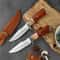 Premium Meat Cleaver Knife with Colored Wood Handle for Hunting & Kitchen Use