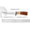 Premium Meat Cleaver Knife with Colored Wood Handle for Hunting & Kitchen Use
