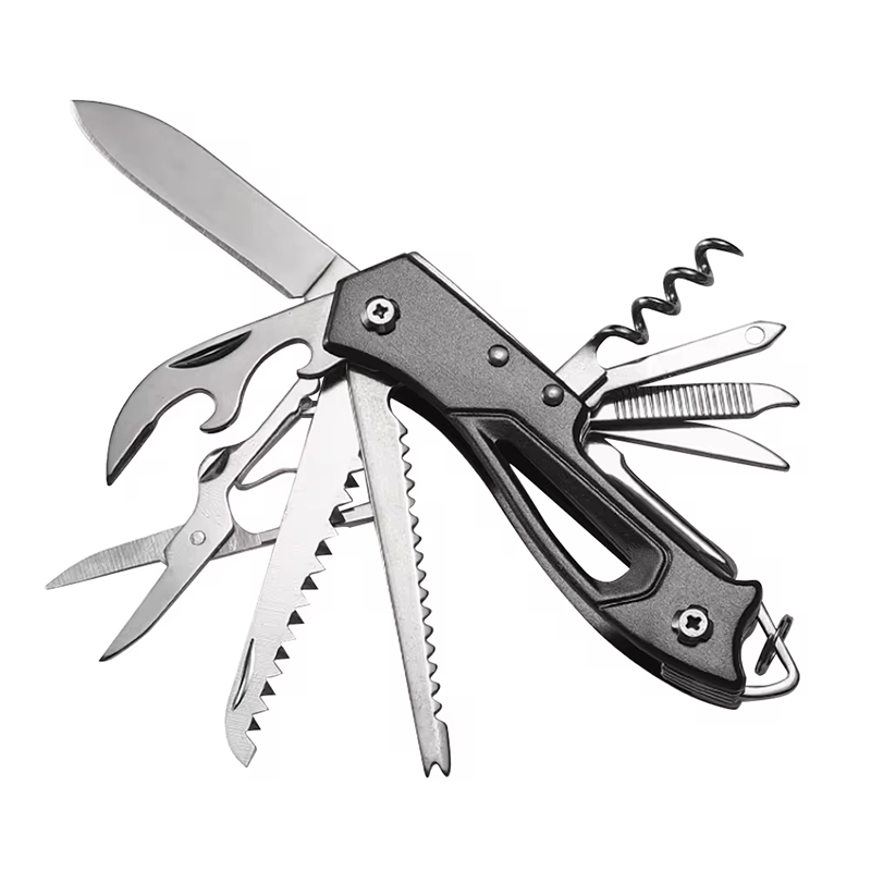 Outdoor Multitool Folding Knife with Scissors & Bottle Opener