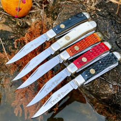 premium watchman trapper knife classic double blade folding pocket knife