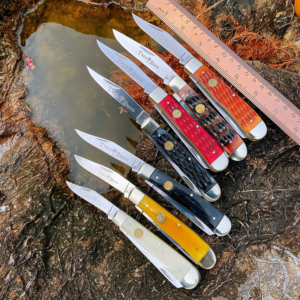 Premium Watchman Trapper Knife Classic Double Blade Folding Pocket Knife 1