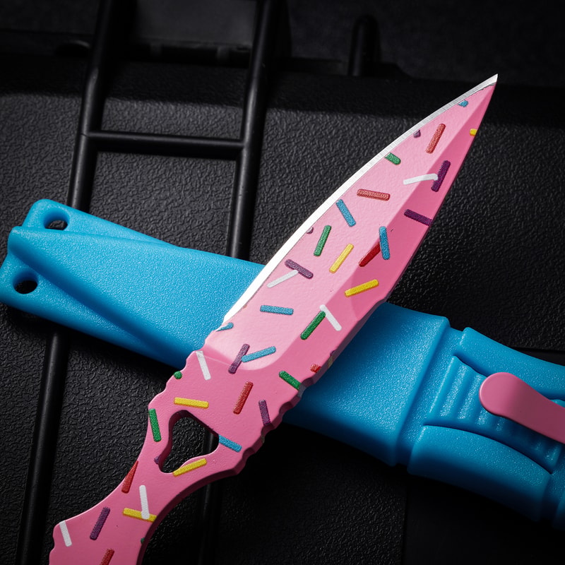 Portable Butterfly Knife Compact Small Straight Knife for Outdoor Adventures