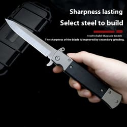 premium outdoor folding knife sharp survival & camping knife